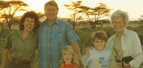 Our family on safari in 2000.