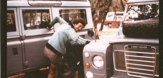 Jonathan Scott in his youth- working at Jock's Mara River Camp as the manager. This was the start of what would become an extraordinary and successful career in wildlife and as a wildlife presenter.